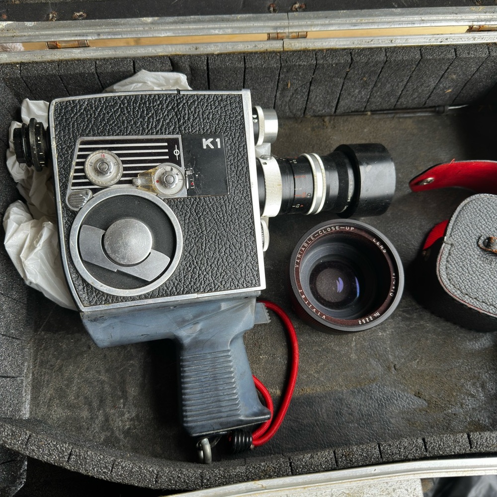 Vintage Camera - Black and Gray